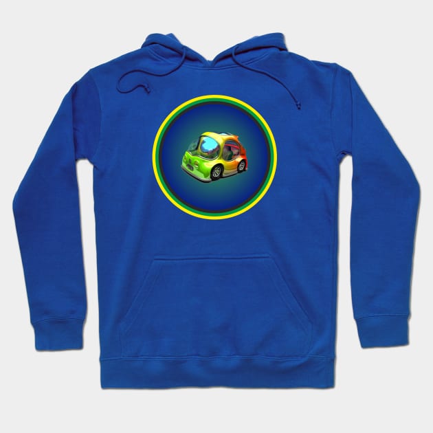 circle car Hoodie by takisgr